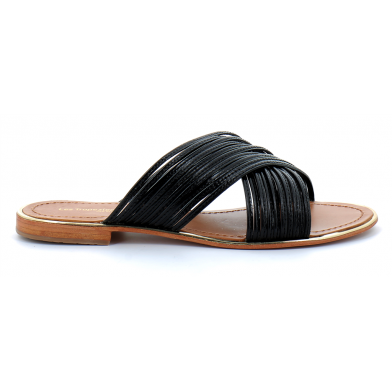 Mules pour femme Halloa noir 42307