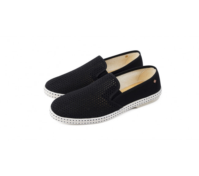 Espadrille pour adulte en toile de coton CLASSIQUE TOILE & FILET noir 2001