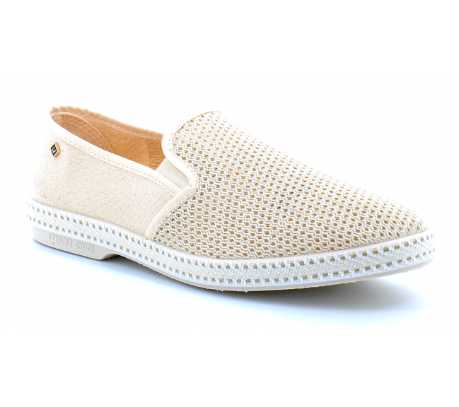 Espadrille pour adulte en toile de coton CLASSIQUE TOILE & FILET beige 2002