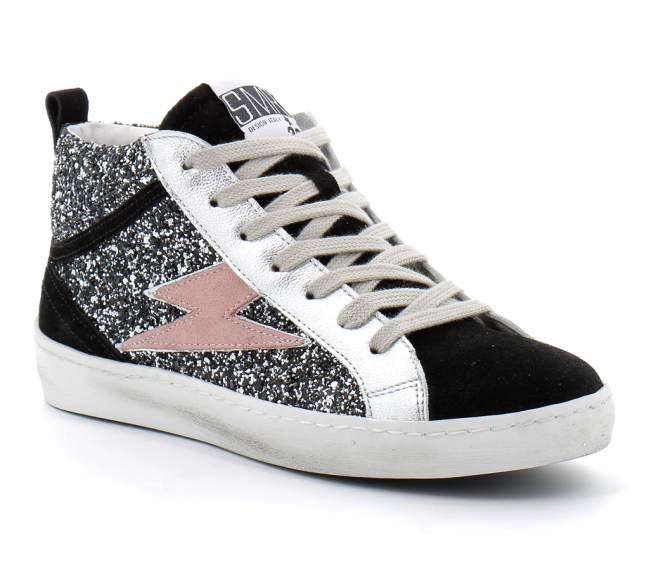 Basket mode montante à lacet pour femme ALPHA black/black 1062