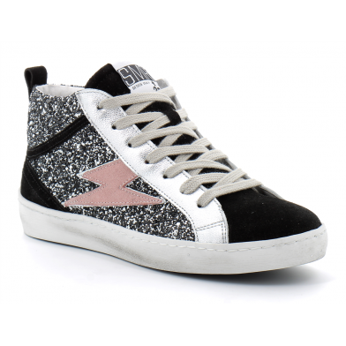 Basket mode montante à lacet pour femme ALPHA black/black 1062