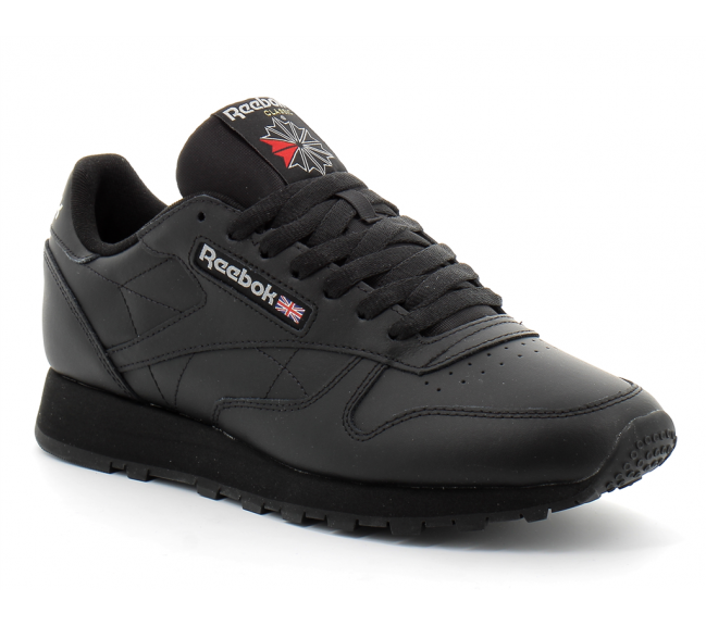 Basket à lacet pour adulte CLASSIC LEATHER monoblack 100008494.