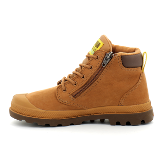 Chaussure enfant waterproof en cuir mahogany 57216-257-m