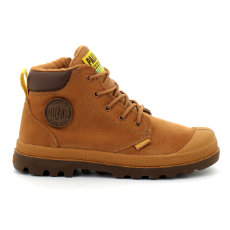 Chaussure enfant waterproof en cuir mahogany 57216-257-m