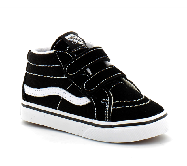 Chaussures à scratch pour enfant Sk8-Mid Reissue noir-blanc vn00018w6bt1