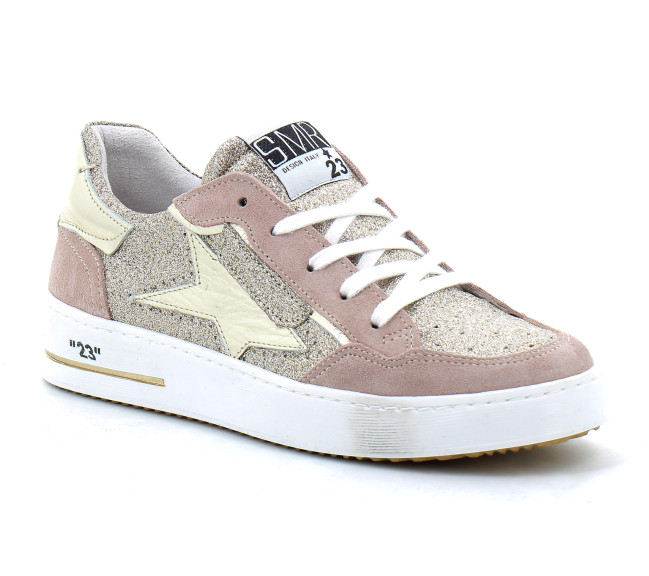 Basket mode pour femme ALE or rose 9557