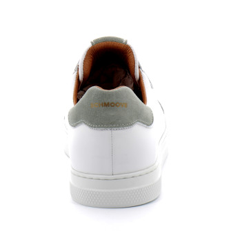 Baskets basses en cuir pour homme Spark Clay white menthe kmnhl7042u
