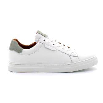 Baskets basses en cuir pour homme Spark Clay white menthe kmnhl7042u