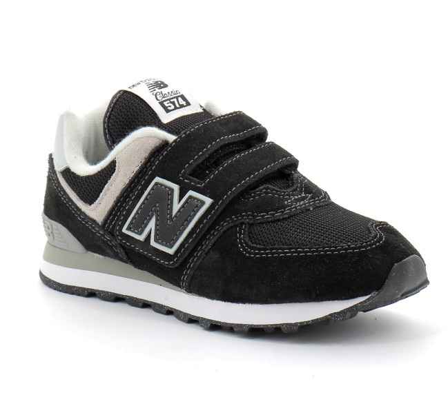 Chaussures de sport à scratch pour enfant PV574 noir pv574evb