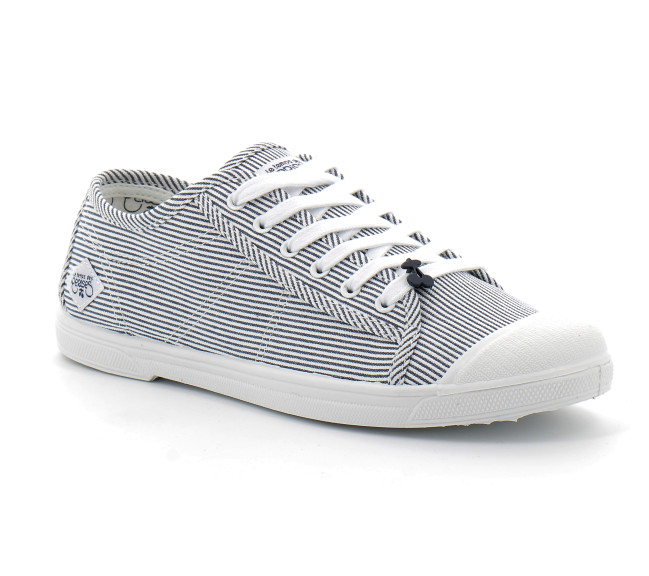 Basket basse à rayures bleu pour femme basic strip shinny strip shinny