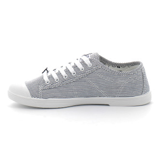 Basket basse à rayures bleu pour femme basic strip shinny strip shinny