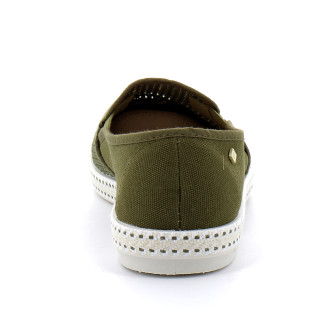 Espadrille pour adulte en toile de coton CLASSIQUE TOILE & FILET kaki 2011