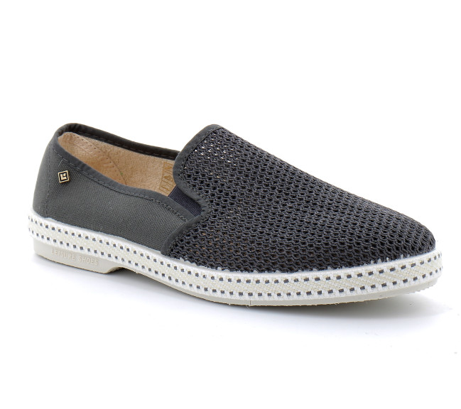 Espadrille pour adulte en toile de coton CLASSIQUE TOILE & FILET anthracite 2037