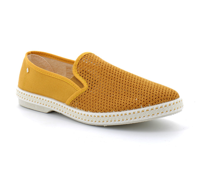 Espadrille pour adulte en toile de coton CLASSIQUE TOILE & FILET curry 2018