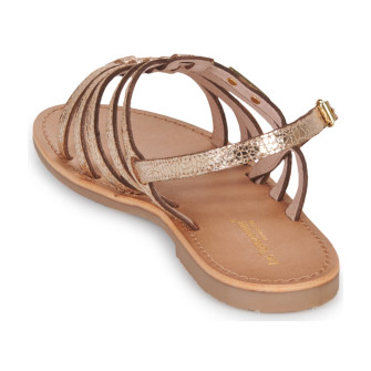 Sandales spartiates pour femme Hikano or/craquele 63504