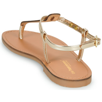 Sandales pour femme à entre-doigts Harvil or 63467