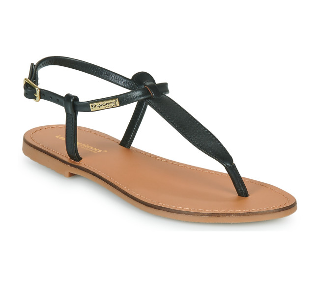 Sandales pour femme à entre-doigts Harvil noir 63468