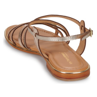 Sandales pour femme en cuir Harry or-multi 63463.