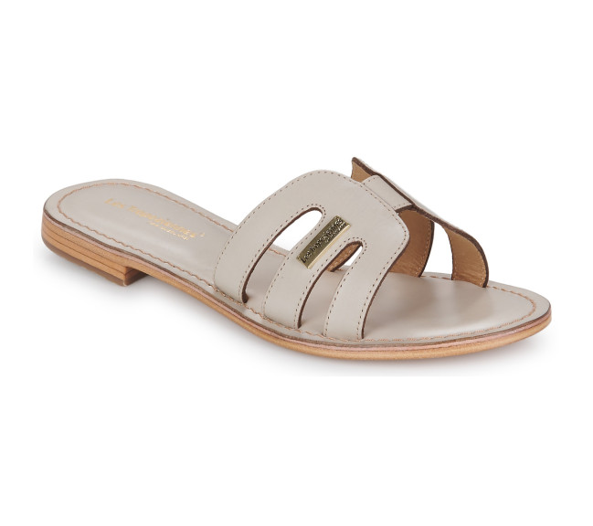 Mules pour femme en cuir Damia creme 63080