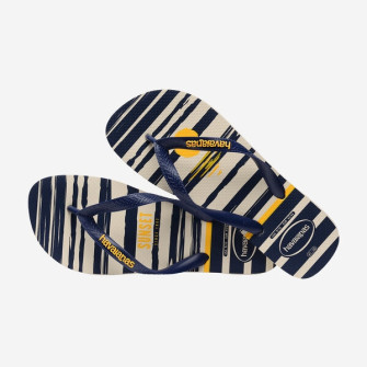 Tong pour adulte Top Nautical beige-bleu 4137126.8009
