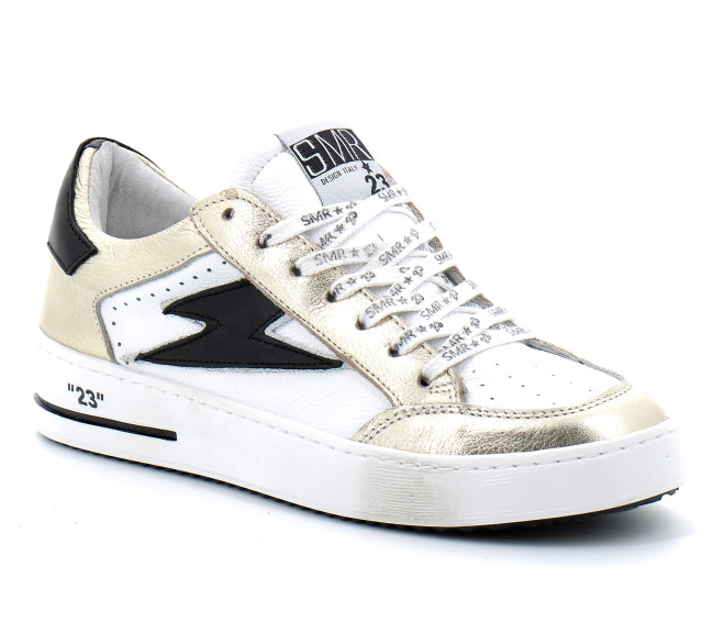 Basket mode basse à lacet pour femme NOUBAR blanc-or 10496