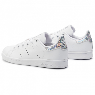Chaussures de sport stan smith pour enfant blanc-diamant ee8483