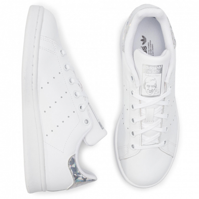 Chaussures de sport stan smith pour enfant blanc-diamant ee8483