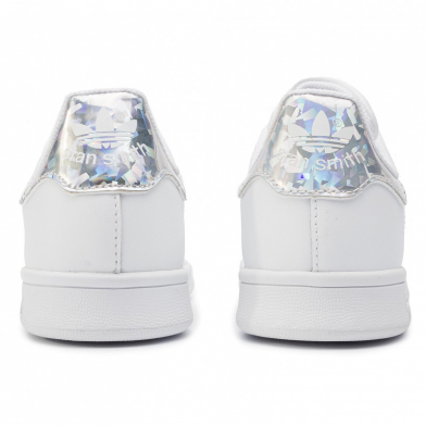 Chaussures de sport stan smith pour enfant blanc-diamant ee8483