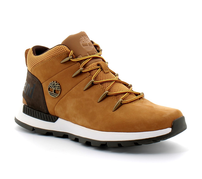 Basket mi-haute à lacets pour homme en jaune Sprint Trekker wheat mn-2311