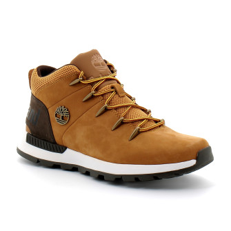 Basket mi-haute à lacets pour homme en jaune Sprint Trekker wheat mn-2311