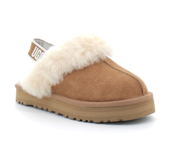 Sabot fourré à elastique pour enfant chestnut 1130395k-che