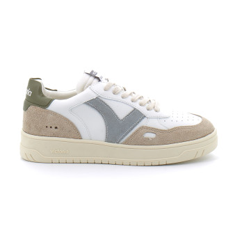 Baskets basses à lacets à semelles beiges pour femme 1257101 kaki 1257101