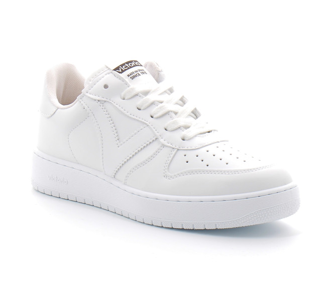 Baskets pour femmes blanches en cuir blanco