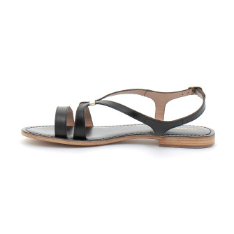 Sandales pour femme en cuir Hamoon noir 330060/finish