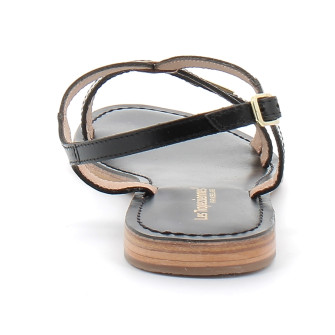 Sandales pour femme en cuir Hamoon noir 330060/finish