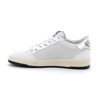 Basket mode basse à lacet pour femme DANY blanc argent a763