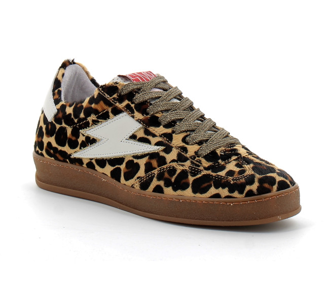 Basket mode à lacet pour femme leopard leopard a223
