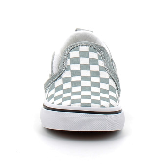 Chaussures basses sans lacets à elastique pour enfant Checkerboard Slip-On grey vn000dotep01