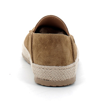 Mocassins en raphia et cuir suédé pour homme tan lido-brm-251-recife