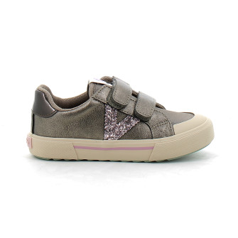 Baskets pour filles à scratchs anthracita