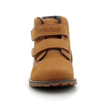 Bottine à scratch pour enfant Pokey Pine wheat tb1a127m2311