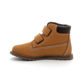 Bottine à scratch pour enfant Pokey Pine wheat tb1a127m2311