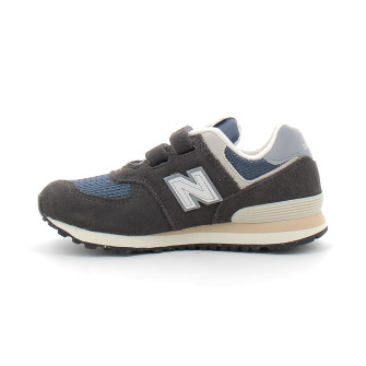 Chaussures de sport à scratch pour enfant PV574 black-grey pv574sgg