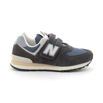 Chaussures de sport à scratch pour enfant PV574 black-grey pv574sgg