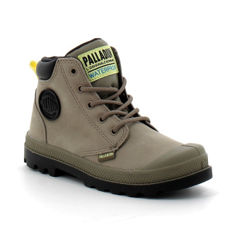 Chaussure enfant waterproof en cuir dusky green 57216-308-m