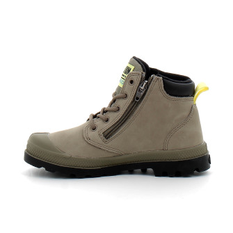 Chaussure enfant waterproof en cuir dusky green 57216-308-m