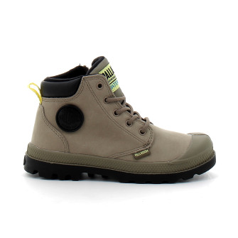 Chaussure enfant waterproof en cuir dusky green 57216-308-m