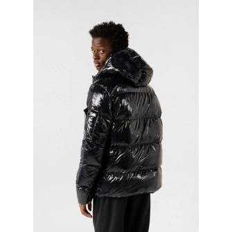 Doudoune à capuche homme Grand Froid Java laquée noir fw23mjac50