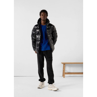 Doudoune à capuche homme Grand Froid Java laquée noir fw23mjac50