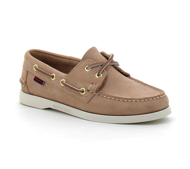 Chaussure bateau pour femmes DOCKSIDES PORTLAND beige-camel 74121sw/906